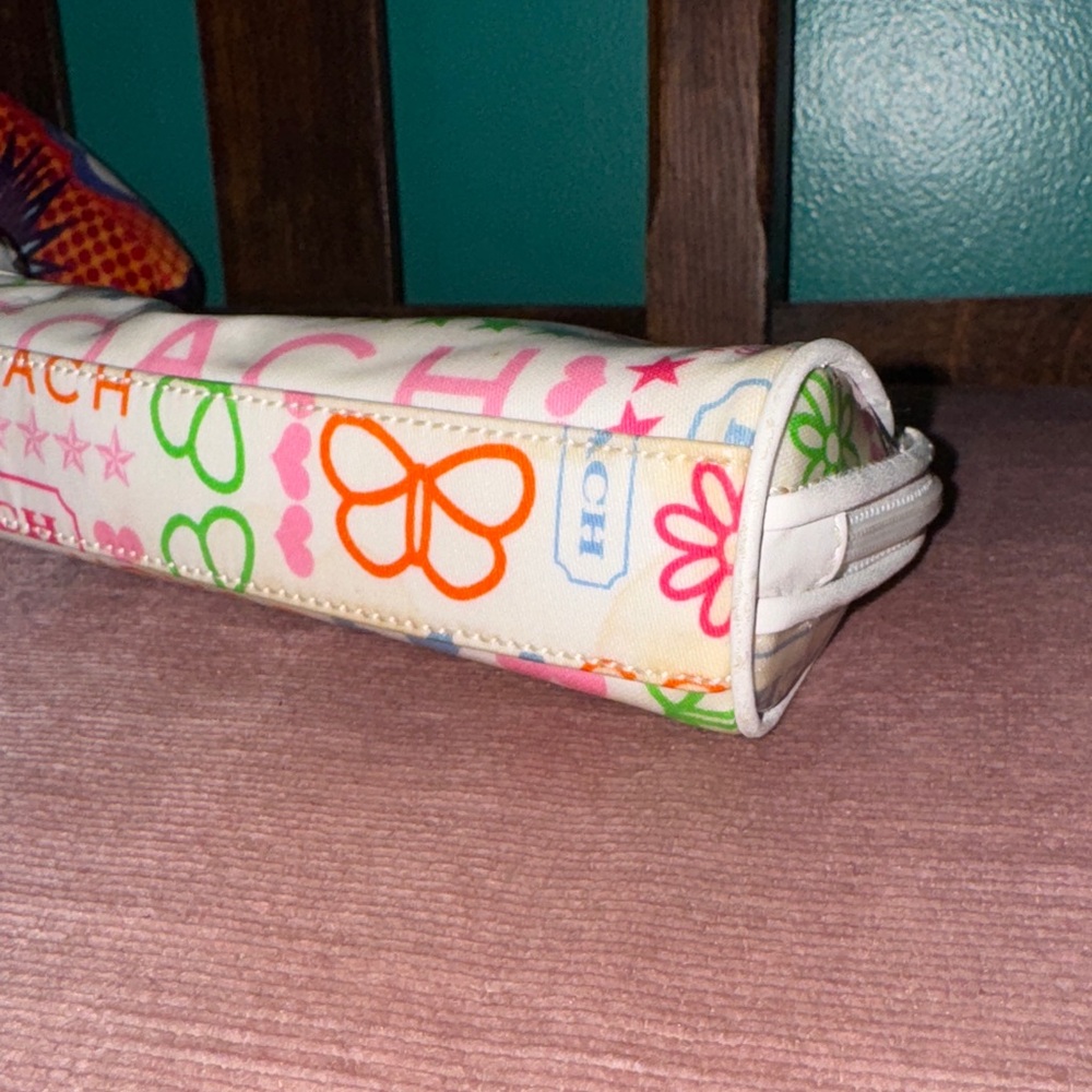 🌸☀️🌼🐝Coach Colorful Small Makeup Bag - Picture 3 of 10